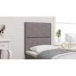 Preview: LED Kopfteil Rautenmuster Taupe 80 cm Stoff