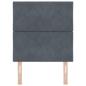 Preview: LED Kopfteil Diamantblock Design Dunkelgrau 80 cm Samt