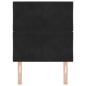 Preview: LED Kopfteil Diamantblock Design Schwarz 80 cm Samt