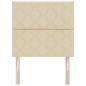 Preview: LED Kopfteil Rautenmuster Creme 90 cm Stoff