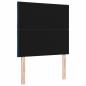Preview: LED Kopfteil Rautenmuster Blau 90 cm Stoff