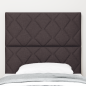 Preview: LED Kopfteil Braun 100 cm Stoff