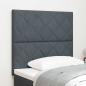 Preview: ARDEBO.de - LED Kopfteil Diamantblock Design Dunkelgrau 100 cm