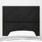 Preview: LED Kopfteil Diamantblock Design Schwarz 100 cm Samt