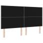 Preview: LED Kopfteil Rautenmuster Hellgrau 180 cm Stoff