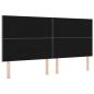 Preview: LED Kopfteil Rautenmuster Hellgrau 200 cm Stoff