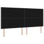 Preview: LED Kopfteil Rautenmuster Dunkelgrau 200 cm Stoff