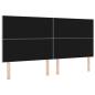 Preview: LED Kopfteil Diamantblock Design Hellgrau 200 cm Samt
