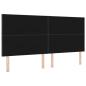Preview: LED Kopfteil Diamantblock Design Dunkelgrau 200 cm Velvet