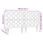Preview: LED Kopfteil - Schwarzes Diamantblockdesign - 200 cm - Velvet