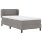 Preview: Boxspringbett mit Matratze Taupe 80x200 cm Stoff