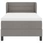 Preview: Boxspringbett mit Matratze Taupe 100x200 cm Stoff