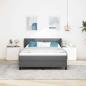 Preview: Boxspringbett mit Matratze Dunkelgrau 140x190 cm Stoff