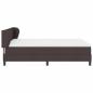Preview: Boxspringbett mit Matratze Dunkelbraun 140x190 cm Stoff