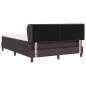Preview: Boxspringbett mit Matratze Dunkelbraun 140x190 cm Stoff