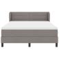 Preview: Boxspringbett mit Matratze Taupe 160x200 cm Stoff