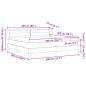 Preview: Boxspringbett mit Matratze Hellgrau 200x200 cm Stoff