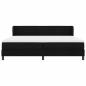 Preview: Boxspringbett mit Matratze Schwarz 200x200 cm Stoff