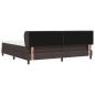 Preview: Boxspringbett mit Matratze Dunkelbraun 200x200 cm Stoff