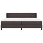 Preview: Boxspringbett mit Matratze Dunkelbraun 200x200 cm Stoff