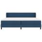 Preview: Boxspringbett mit Matratze Blau 200x200 cm Stoff