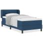 Preview: Boxspringbett mit Matratze Blau 80x200 cm Stoff