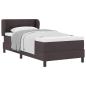 Preview: Boxspringbett mit Matratze Dunkelbraun 90x200 cm Stoff