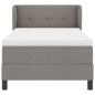 Preview: Boxspringbett mit Matratze Taupe 90x200 cm Stoff