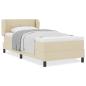 Preview: Boxspringbett mit Matratze Creme 100x200 cm Stoff