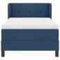 Preview: Boxspringbett mit Matratze Blau 100x200 cm Stoff