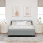 Preview: Boxspringbett mit Matratze Hellgrau 140x190 cm Stoff