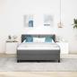 Preview: Boxspringbett mit Matratze Dunkelgrau 140x190 cm Stoff