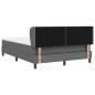 Preview: Boxspringbett mit Matratze Dunkelgrau 140x200 cm Stoff