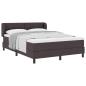 Preview: Boxspringbett mit Matratze Dunkelbraun 140x200 cm Stoff