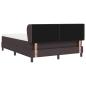 Preview: Boxspringbett mit Matratze Dunkelbraun 160x200 cm Stoff