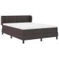 Preview: Boxspringbett mit Matratze Dunkelbraun 160x200 cm Stoff