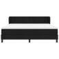 Preview: Boxspringbett mit Matratze Schwarz 180x200 cm Stoff