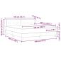 Preview: Boxspringbett mit Matratze Dunkelbraun 180x200 cm Stoff