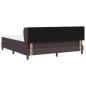 Preview: Boxspringbett mit Matratze Dunkelbraun 180x200 cm Stoff