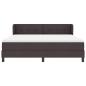 Preview: Boxspringbett mit Matratze Dunkelbraun 180x200 cm Stoff