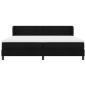 Preview: Boxspringbett mit Matratze Schwarz 200x200 cm Stoff