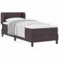 Preview: Boxspringbett mit Matratze Dunkelbraun 80x200 cm Stoff