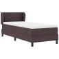 Preview: Boxspringbett mit Matratze Dunkelbraun 80x200 cm Stoff