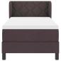 Preview: Boxspringbett mit Matratze Dunkelbraun 80x200 cm Stoff