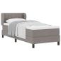Preview: Boxspringbett mit Matratze Taupe 80x200 cm Stoff
