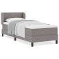 Preview: Boxspringbett mit Matratze Taupe 80x200 cm Stoff