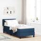 Preview: ARDEBO.de - Boxspringbett mit Matratze Blau 80x200 cm Stoff