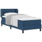 Preview: Boxspringbett mit Matratze Blau 80x200 cm Stoff