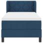 Preview: Boxspringbett mit Matratze Blau 80x200 cm Stoff
