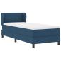 Preview: Boxspringbett mit Matratze Blau 80x200 cm Stoff